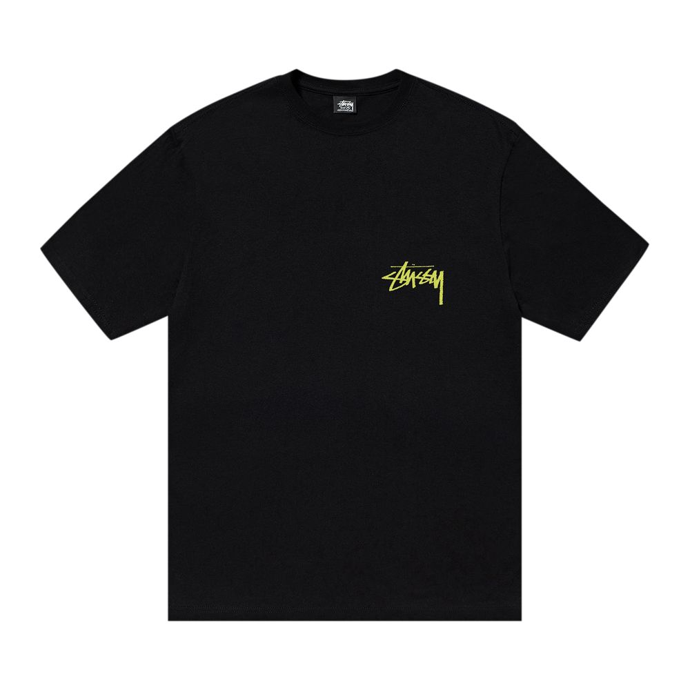 希少stussy beats Stussy Beat Sounds Pigment Dyed Tee Black Men's - FW24 - US