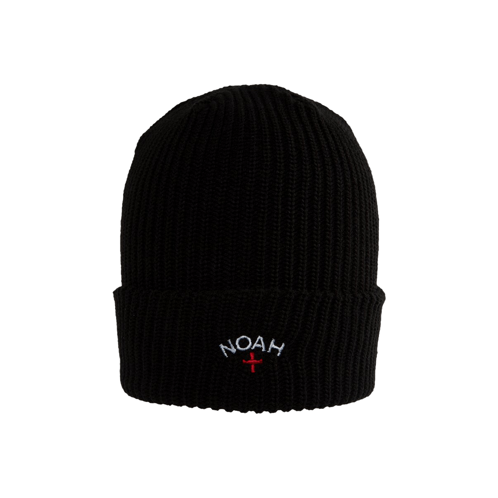 Buy Noah Core Logo Beanie 'Black' - BN059SS24 BLAC | GOAT