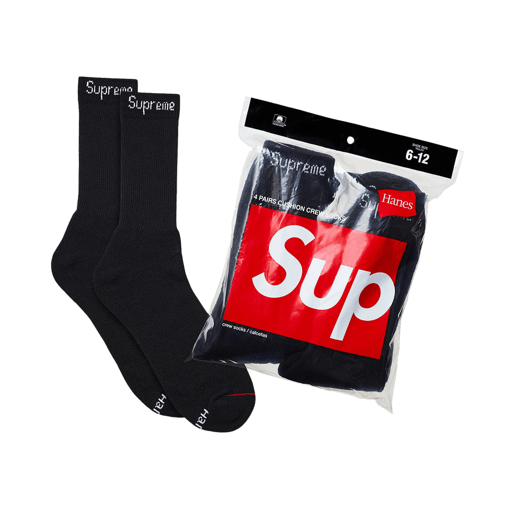 レッグウェア Supreme x Jordan Crew Socks Black M Supreme Jordan Crew Socks 2 pack Black Size: Large | eBay