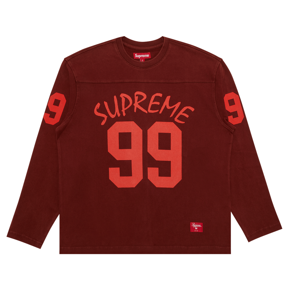 Buy Supreme 99 Long-Sleeve Football Top 'Maroon' - SS24KN53