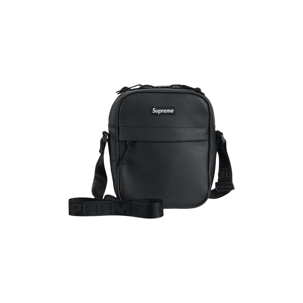 Buy Supreme Leather Shoulder Bag 'Black' - FW23B17 BLACK | GOAT CA