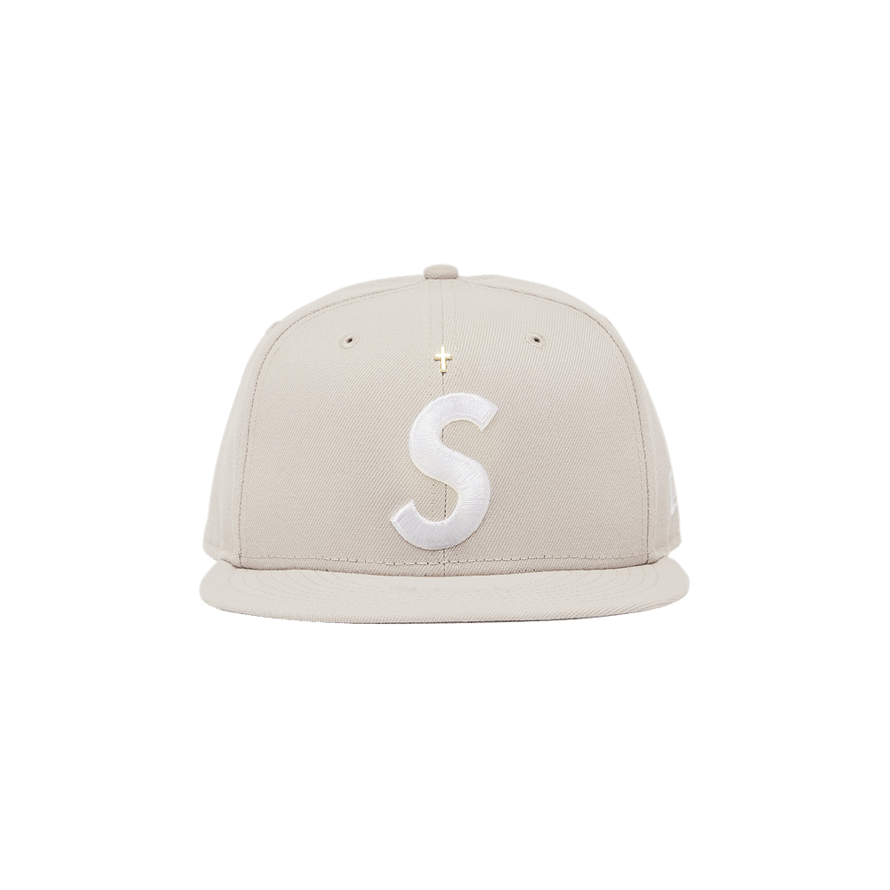 Supreme Gold Cross S Logo New Era Fitted Hat Stone - SS24 - US