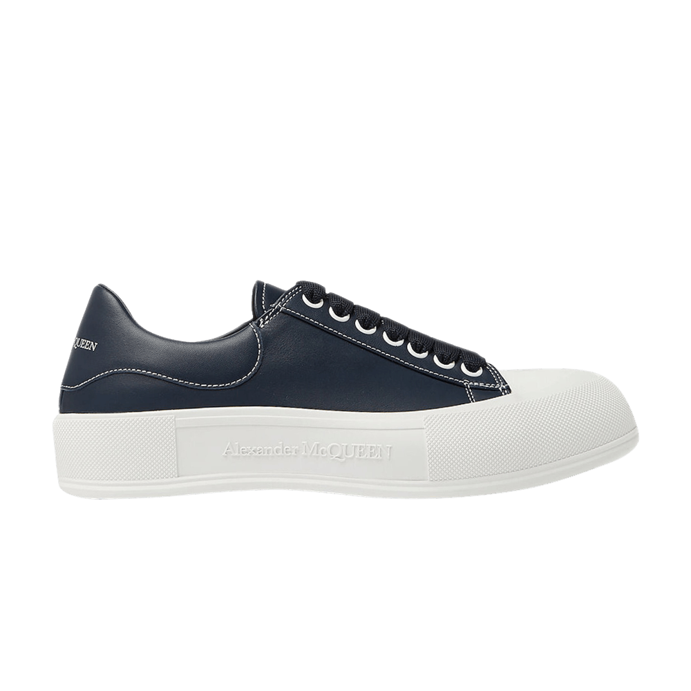 Buy Alexander McQueen Deck Lace Plimsoll 'Navy Blue