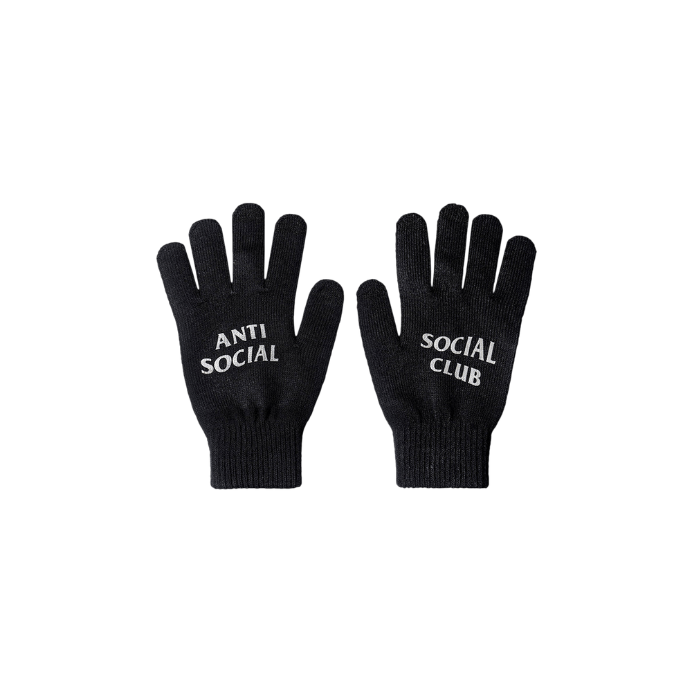 Buy Anti Social Social Club Difficulties Gloves 'Black ...