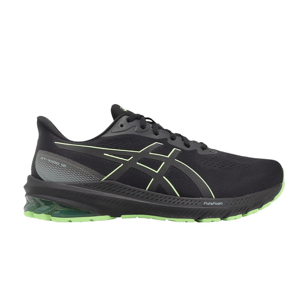 Asics GT 1000 12 GORE-TEX Black Illuminate Green