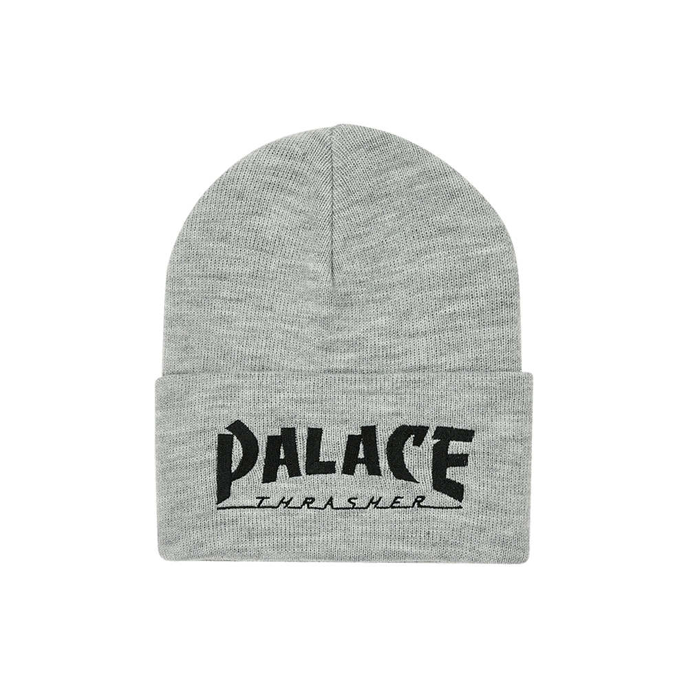 超話題新作 Thrasher x Palace Buy Beanie GOAT | P25THBN004 - Marl' 'Grey 帽子