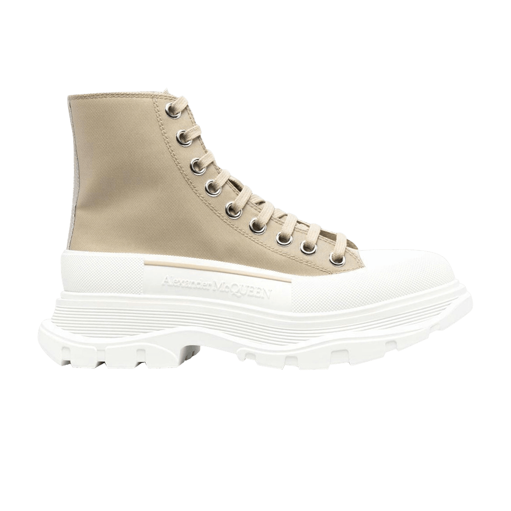 Alexander Mcqueen Wmns Tread Slick Boot 'beige Canvas'