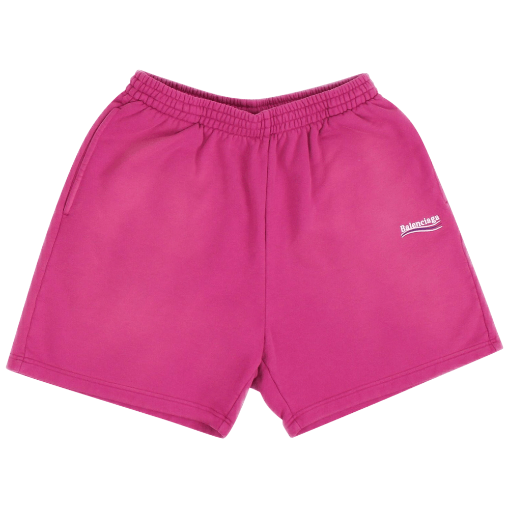 Buy Balenciaga Logo Sweatshorts 'Dark Fuchsia' - 676137
