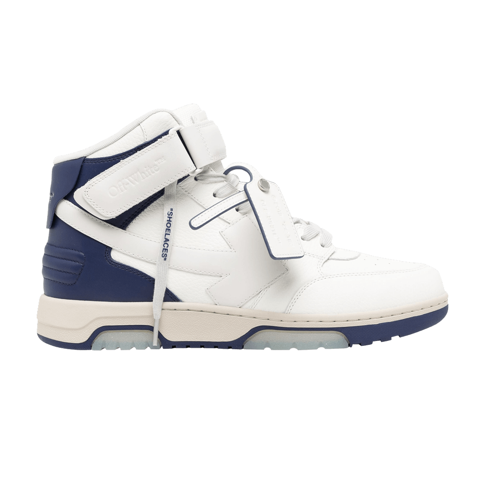 Buy Off-White Out of Office Mid 'White Navy' - OMIA259F23LEA005