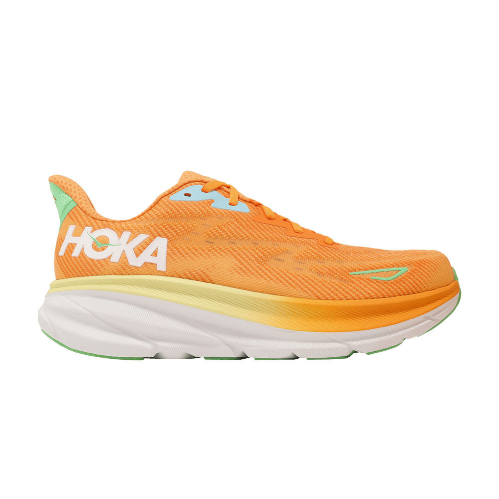 Hoka Clifton 9 2e Wide Solar Flare Sherbet