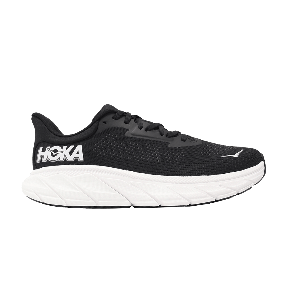 Hoka Arahi 7 2e Wide Black White