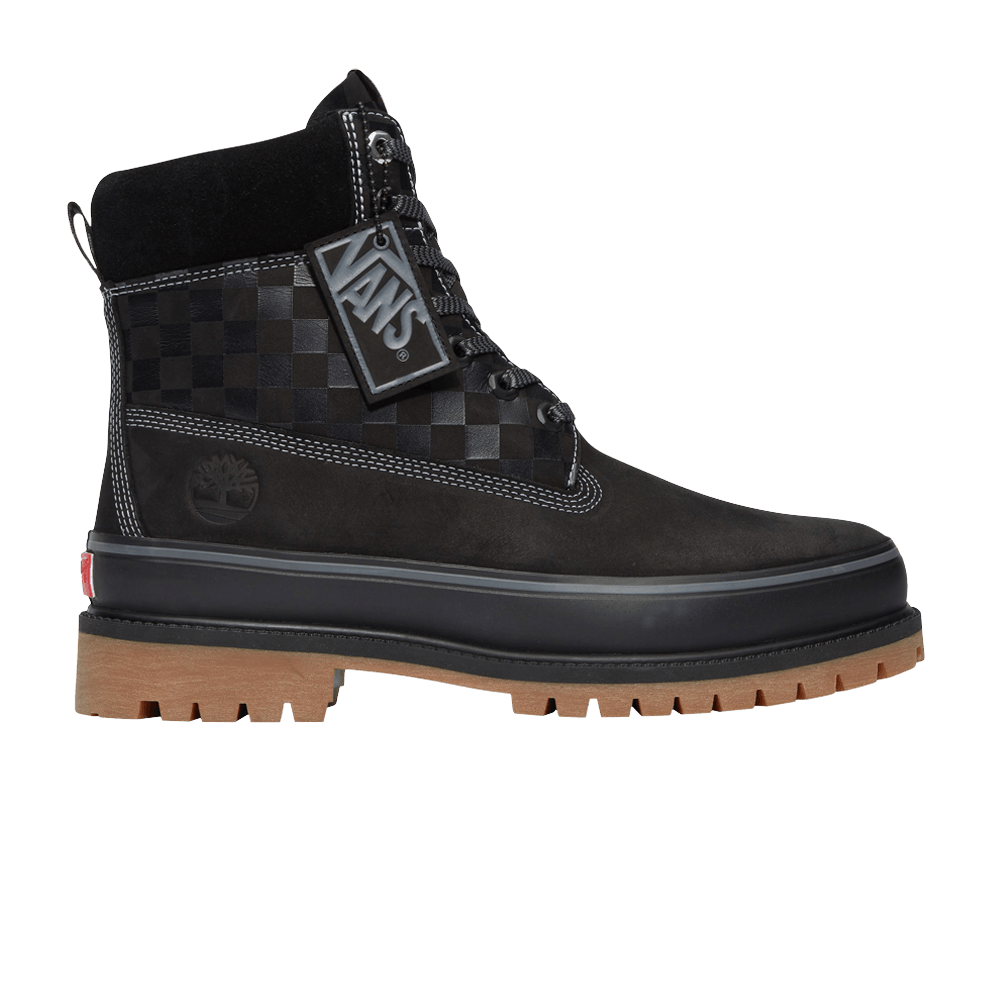 Vans X 6 Inch Premium Boot Black Checkerboard
