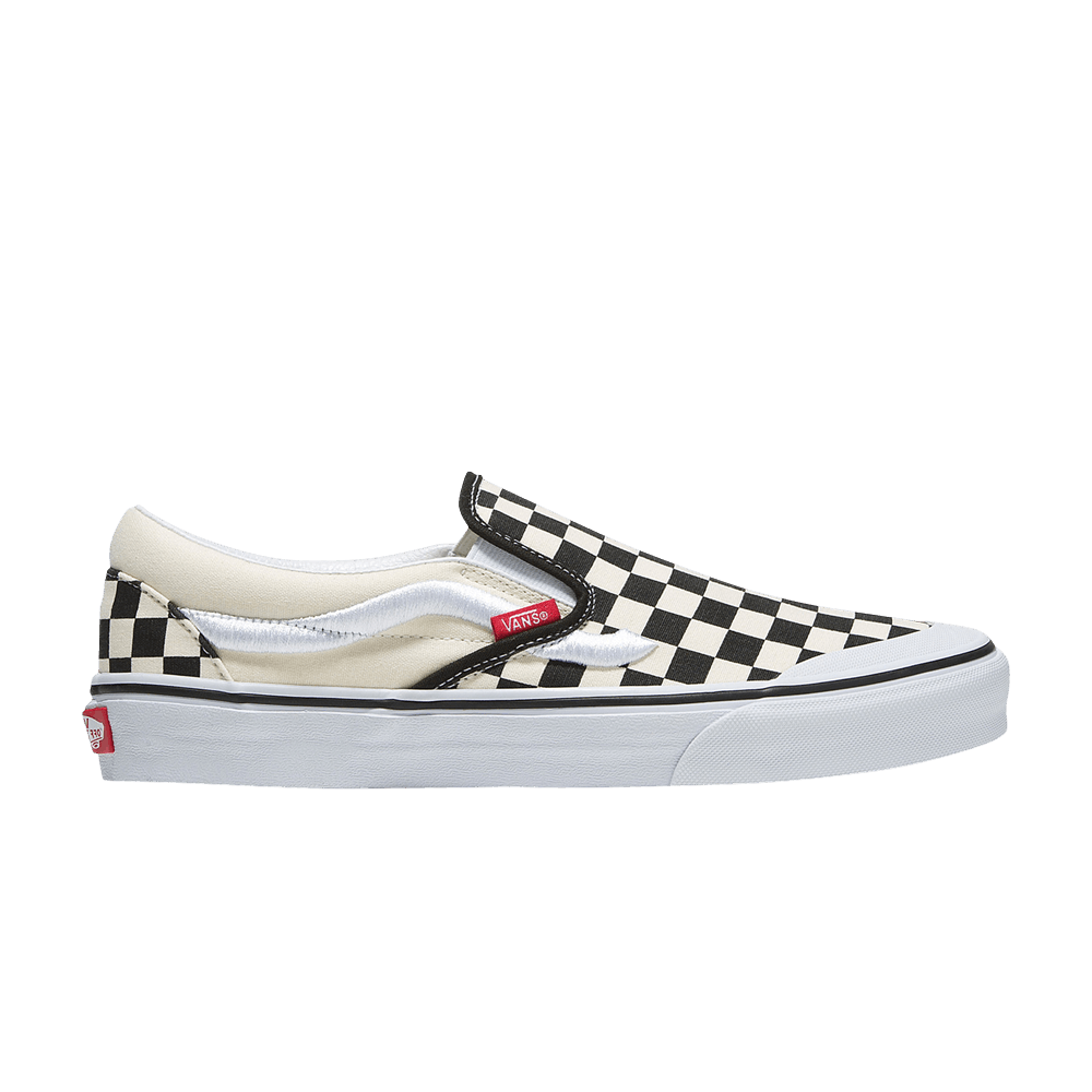 Vans Classic Slip-On 138 Sidestripe - Black Checkerboard