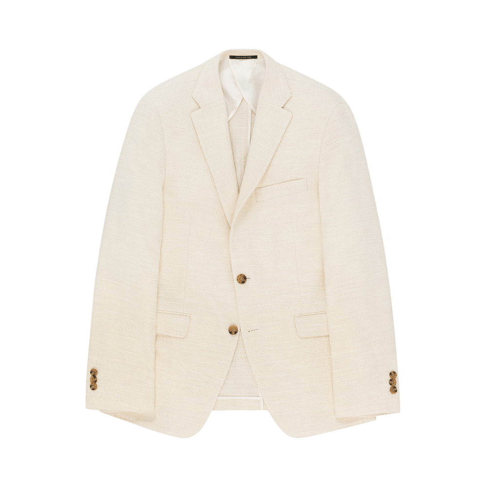 Buy Aimé Leon Dore Single Breasted Boucle Suit Jacket 'Ivory
