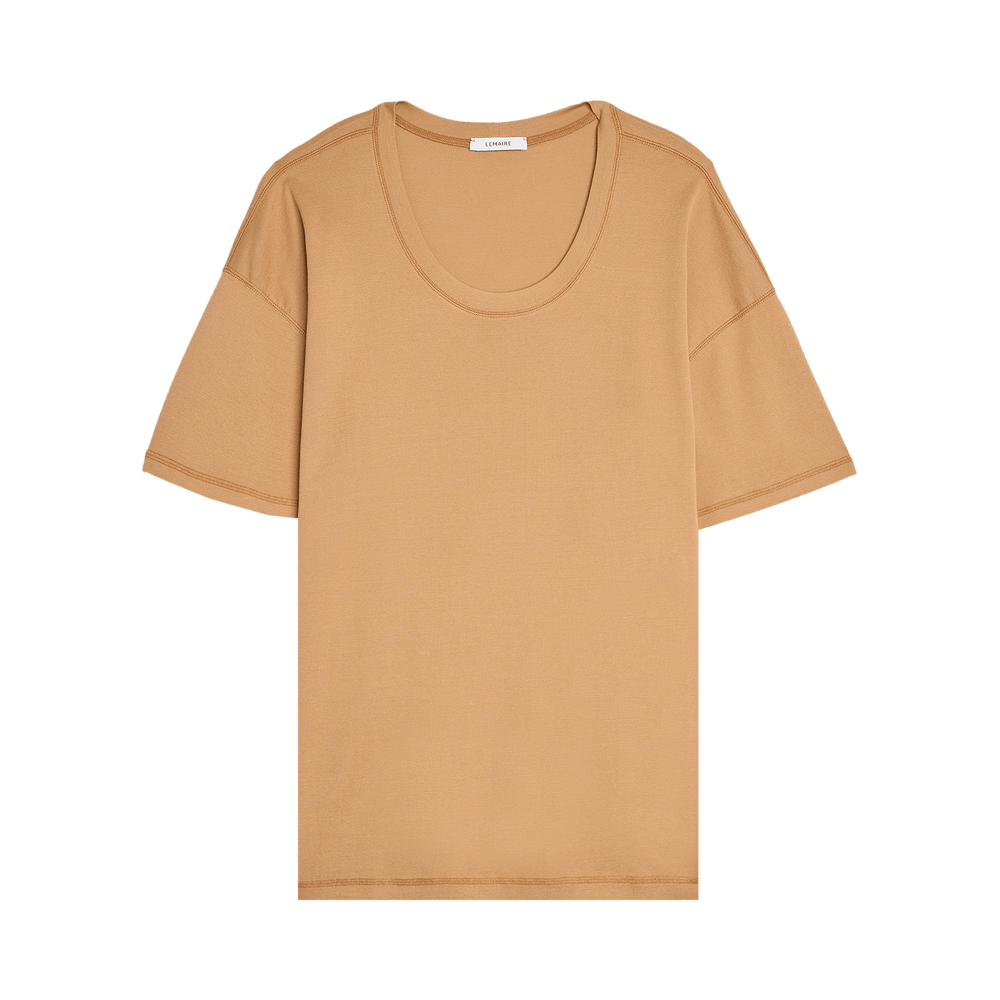 Buy Lemaire Rib T-Shirt 'Burnt Sand' - TO1146 LJ1016 BG239