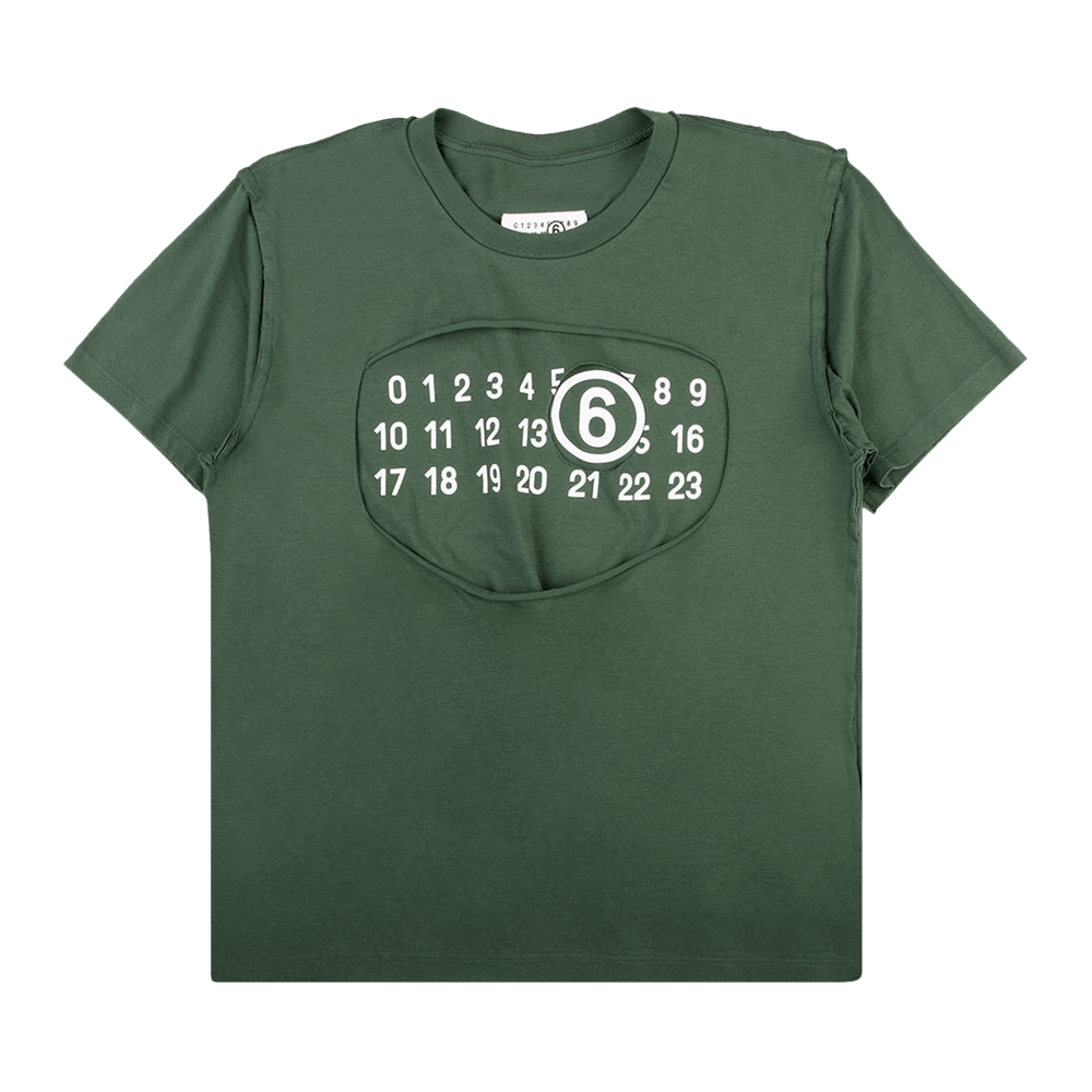 MM6 Maison Margiela Men's Number Label T-Shirt in White MM6