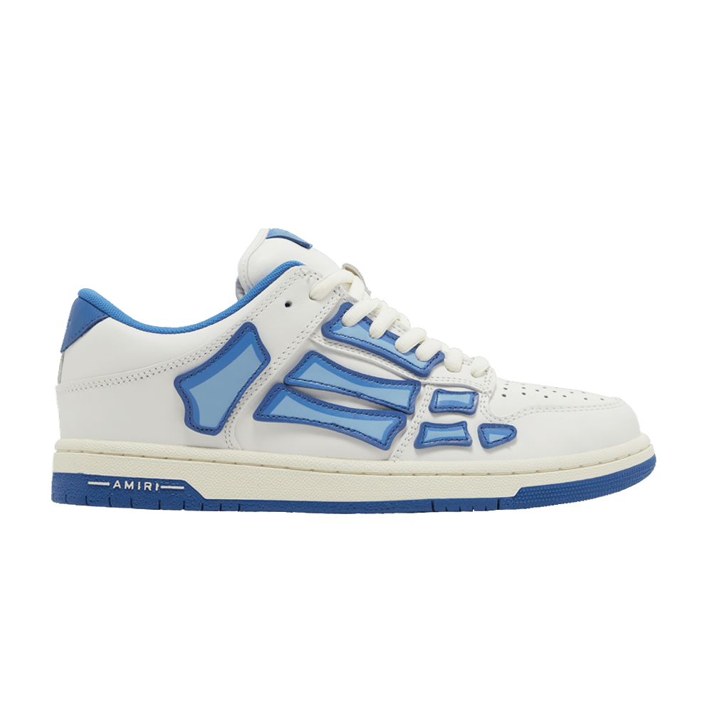 【関税込み】AMIRI ホワイト＆ブルー Skel-Top Low スニーカー AMIRI Blue & White Skel Top Low Sneakers Amiri