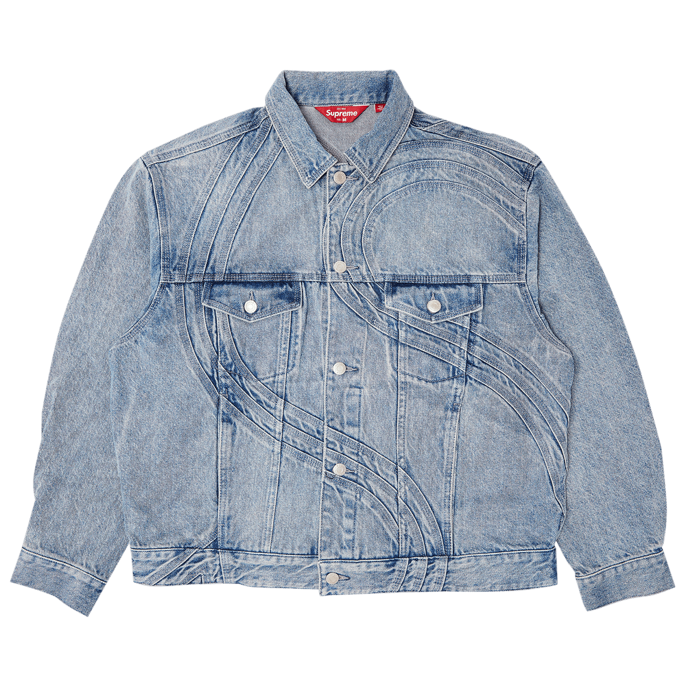【Supreme】X-Seam Denim Trucker Jacket XL Supreme Studded Seam Denim Trucker Jacket (SS25) - $398