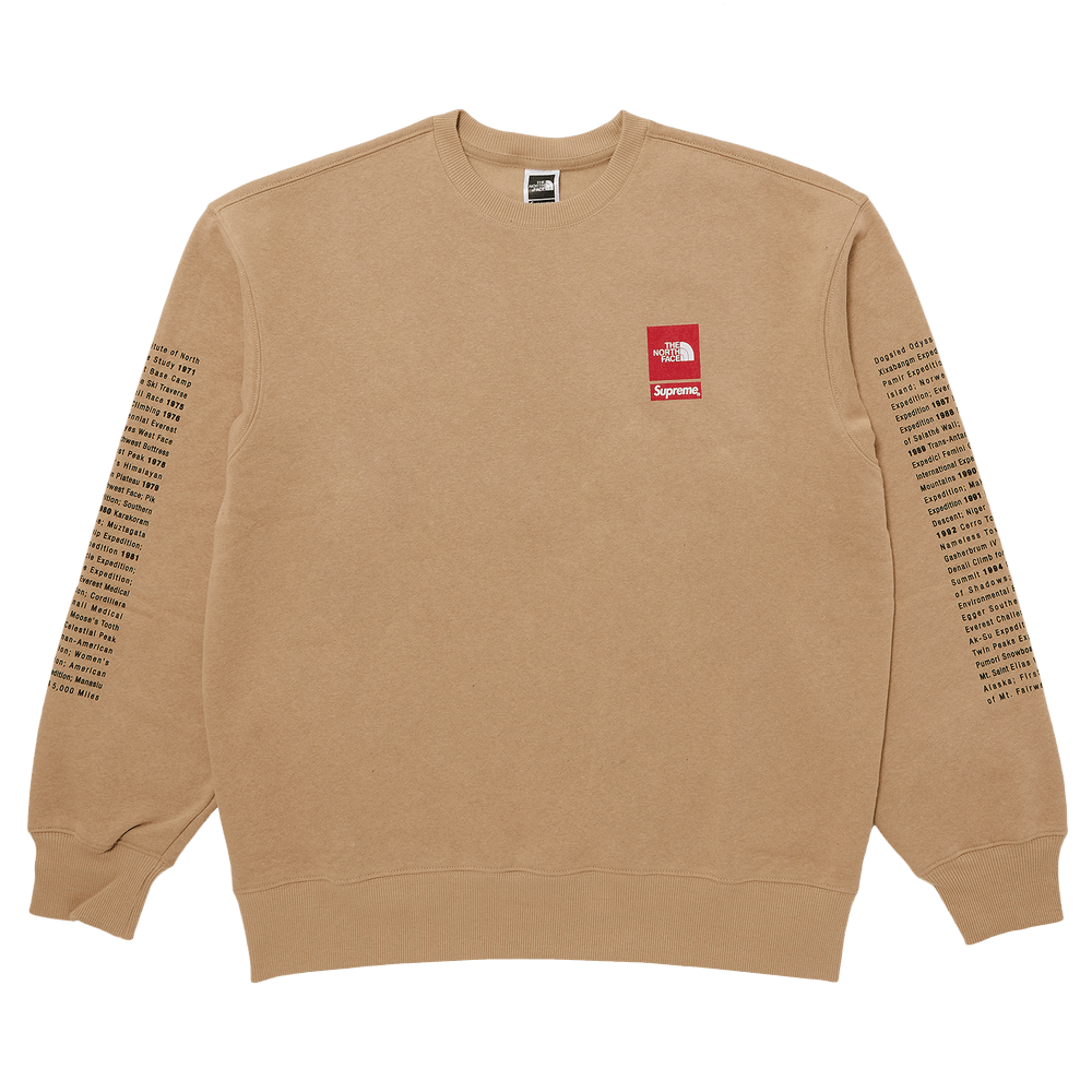 Size xl Supreme x The North Face Crewneck 'Khaki'