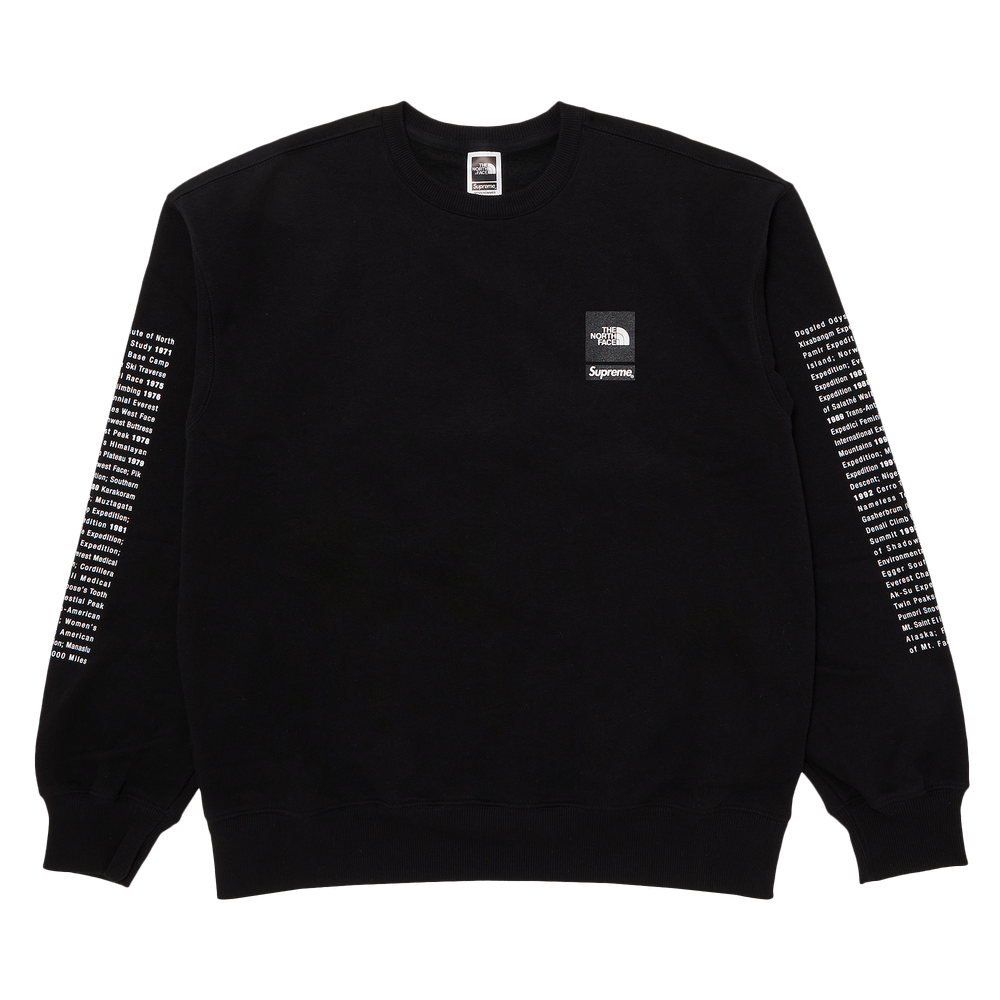 Buy Supreme x The North Face Crewneck Black SS24SW2 BLACK GOAT