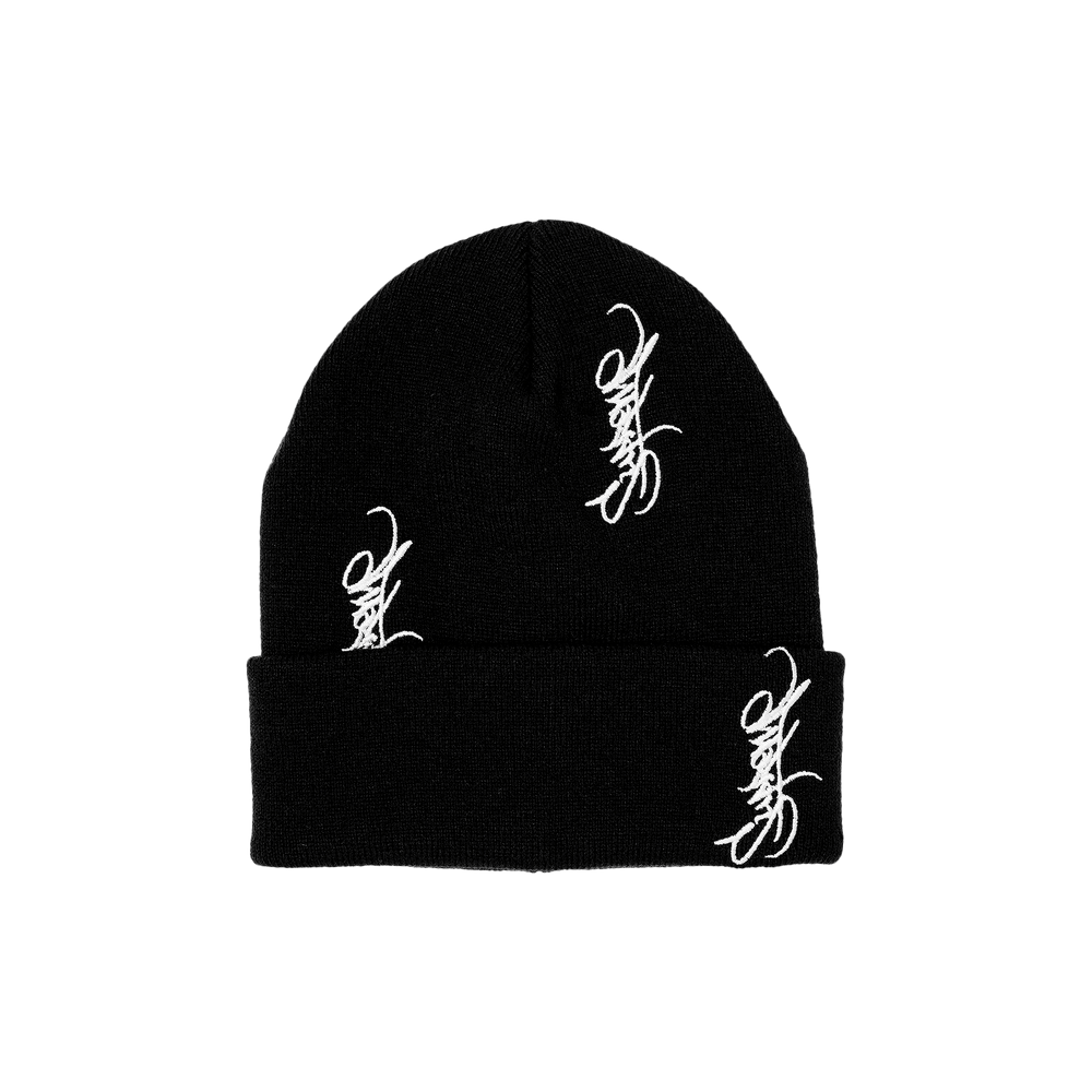帽子 Supreme Tag Beanie Black Supreme Tag Beanie (SS24) - $40