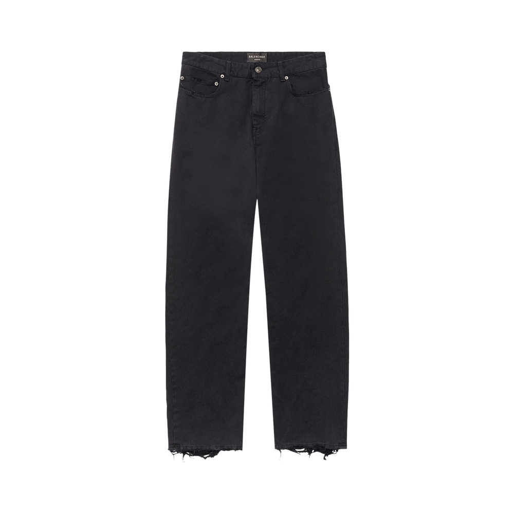 Buy Balenciaga Mid Rise Jeans 'Pitch Black' - 751110 TNW11 1700 | GOAT