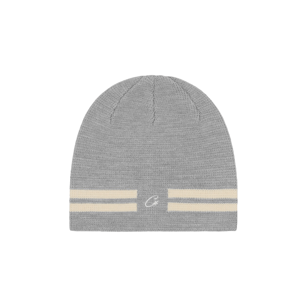 最高級のスーパー Corteiz Buy VVS GREY 1SS240702VKB 7892 - 'Grey' Beanie Knit 帽子