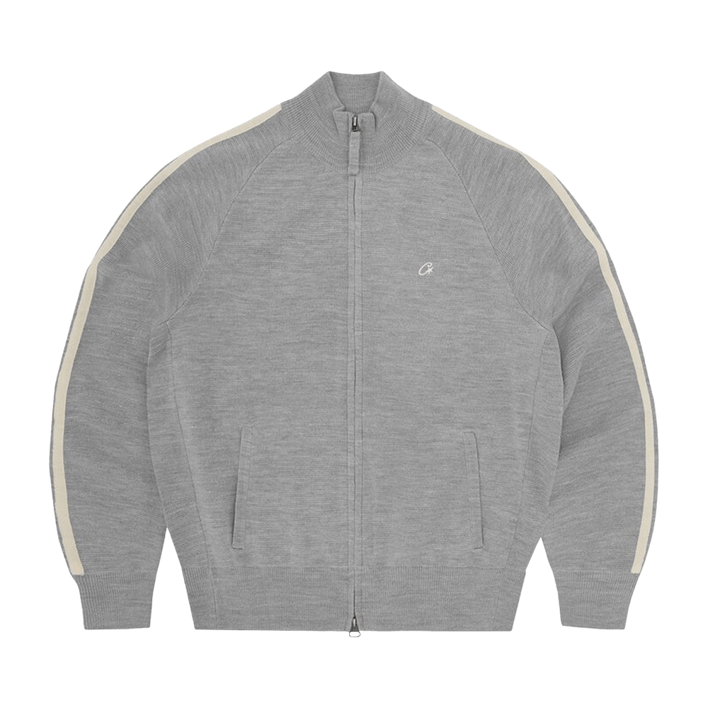 Corteiz Finesse Knit ZIP バーガンディ L