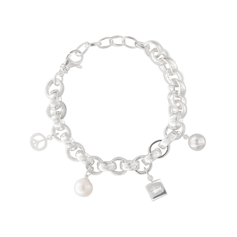 Stussy Icon Charm Bracelet 'Silver'