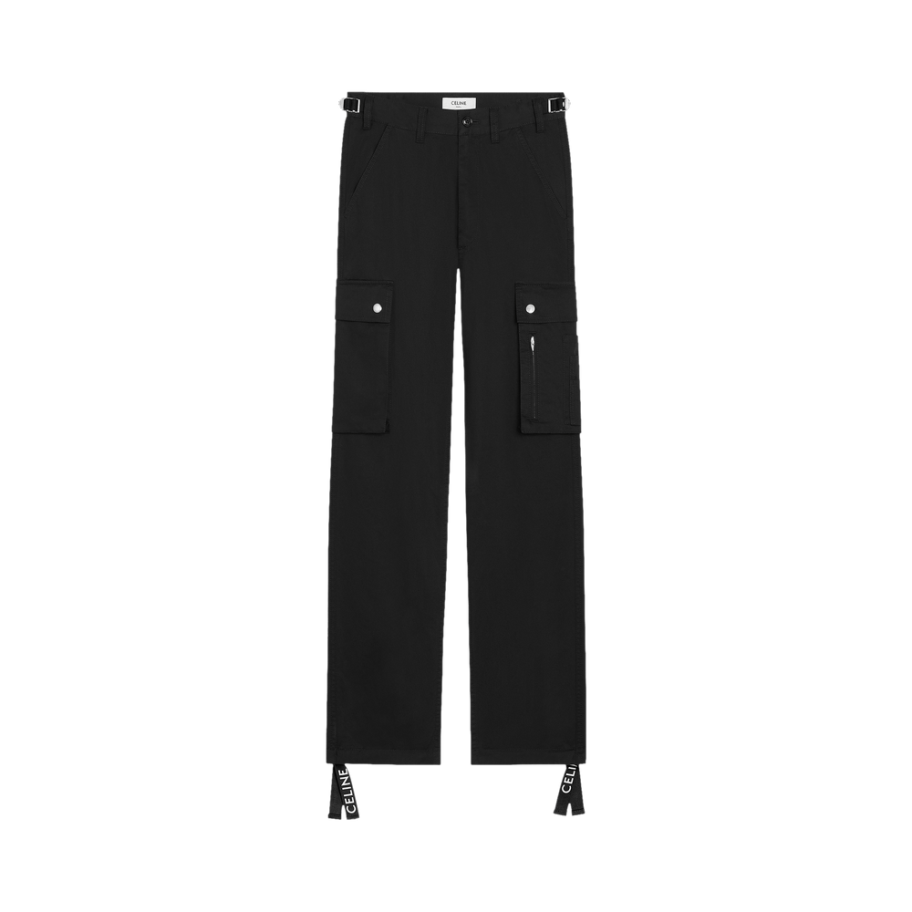 CELINE HOMME Straight-Leg Cotton and Linen-Blend Cargo