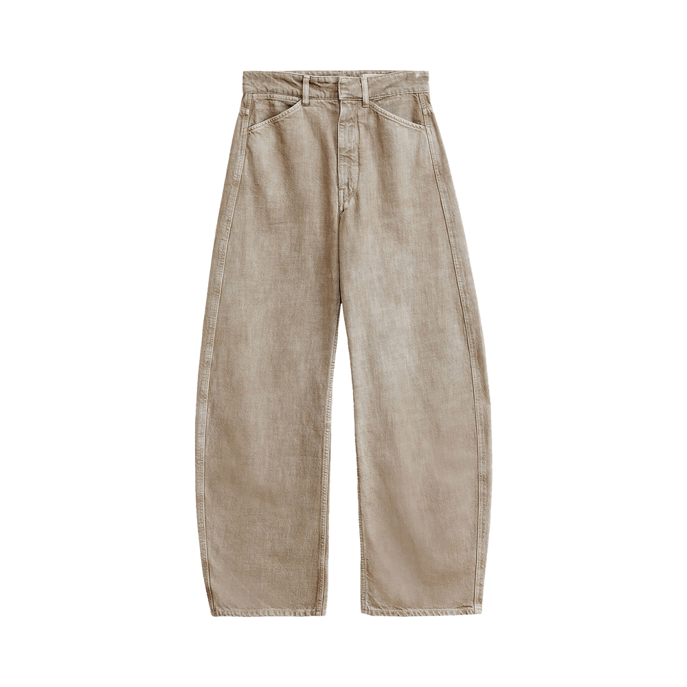 Lemaire｜CHINO PANTS (HIGH WAISTED CURVED PANTS (PA1052 Natural Beige High Waisted Curved Pants | LEMAIRE