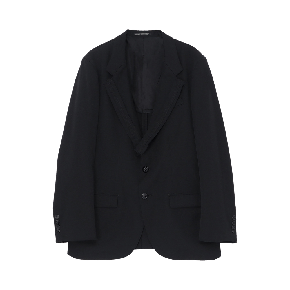 Buy Y's Wool Gabardine 3 Buttons Jacket 'Black' - MS J11 100 2 | GOAT