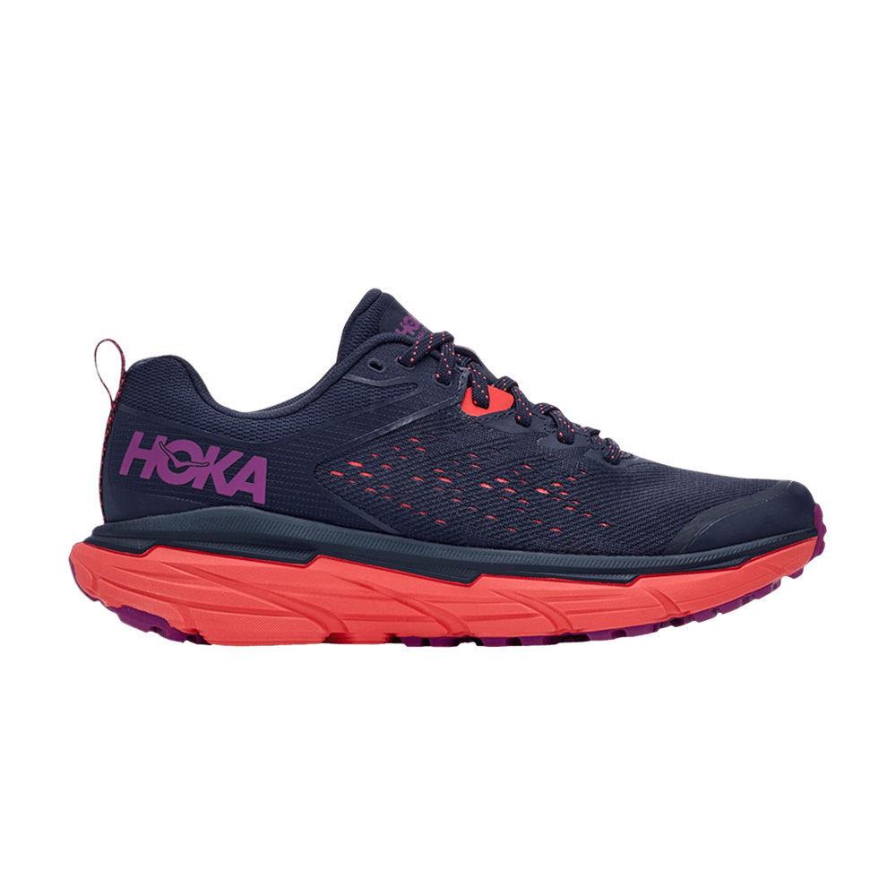 Hoka Wmns Challenger Atr 6 'black Iris Hot Coral'