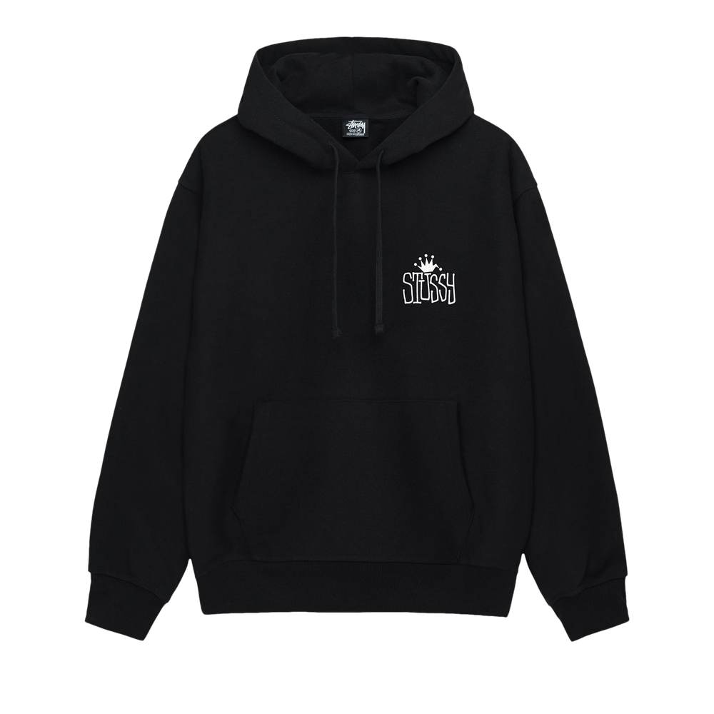 Stussy Regal Crown Zip Hoodie Black ステューシー 🔥NWT Stussy Black Regal Crown Zip Hood Hoodie Men's Size M
