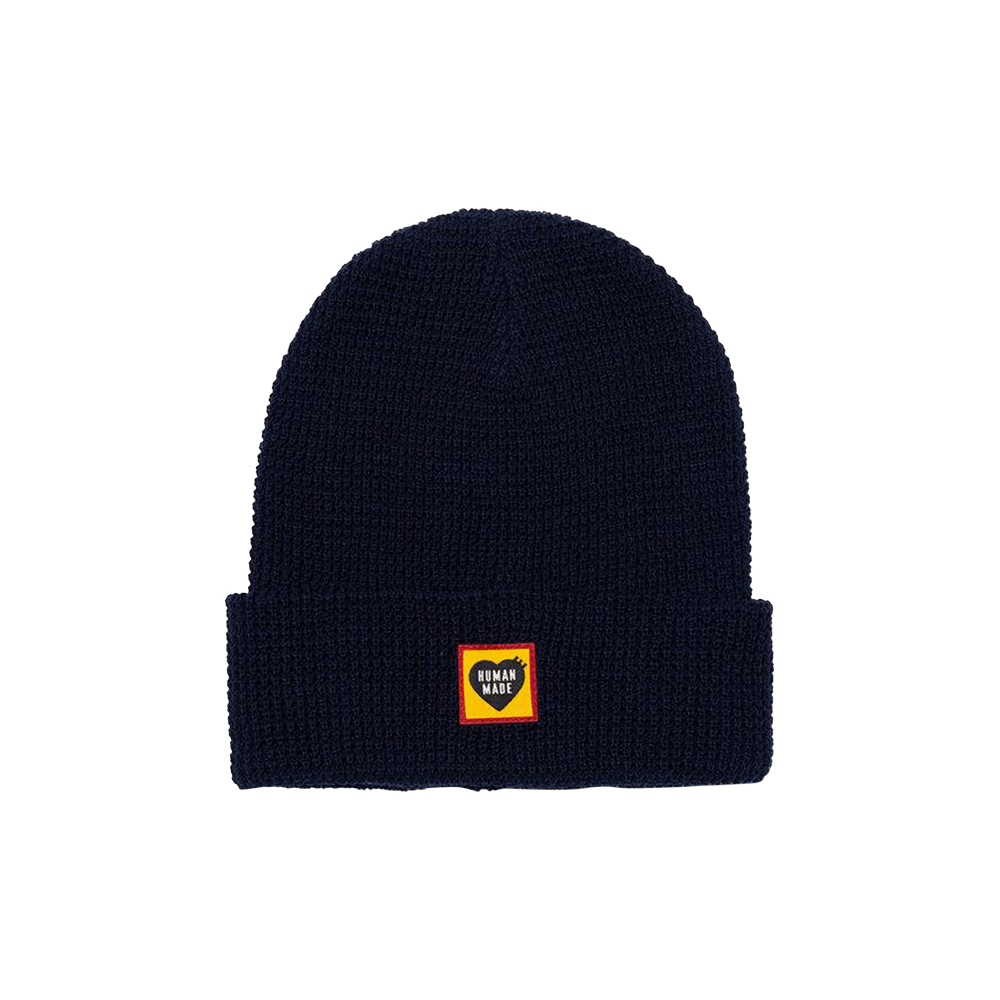 Human Made ❤️ Waffle Beanie cotton NAVY Human Made – Waffle Beanie Navy