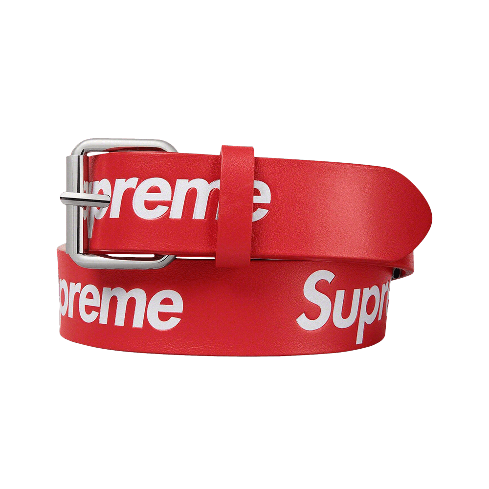 Buy Supreme Repeat Leather Belt 'Red' - SS23A106 RED | GOAT