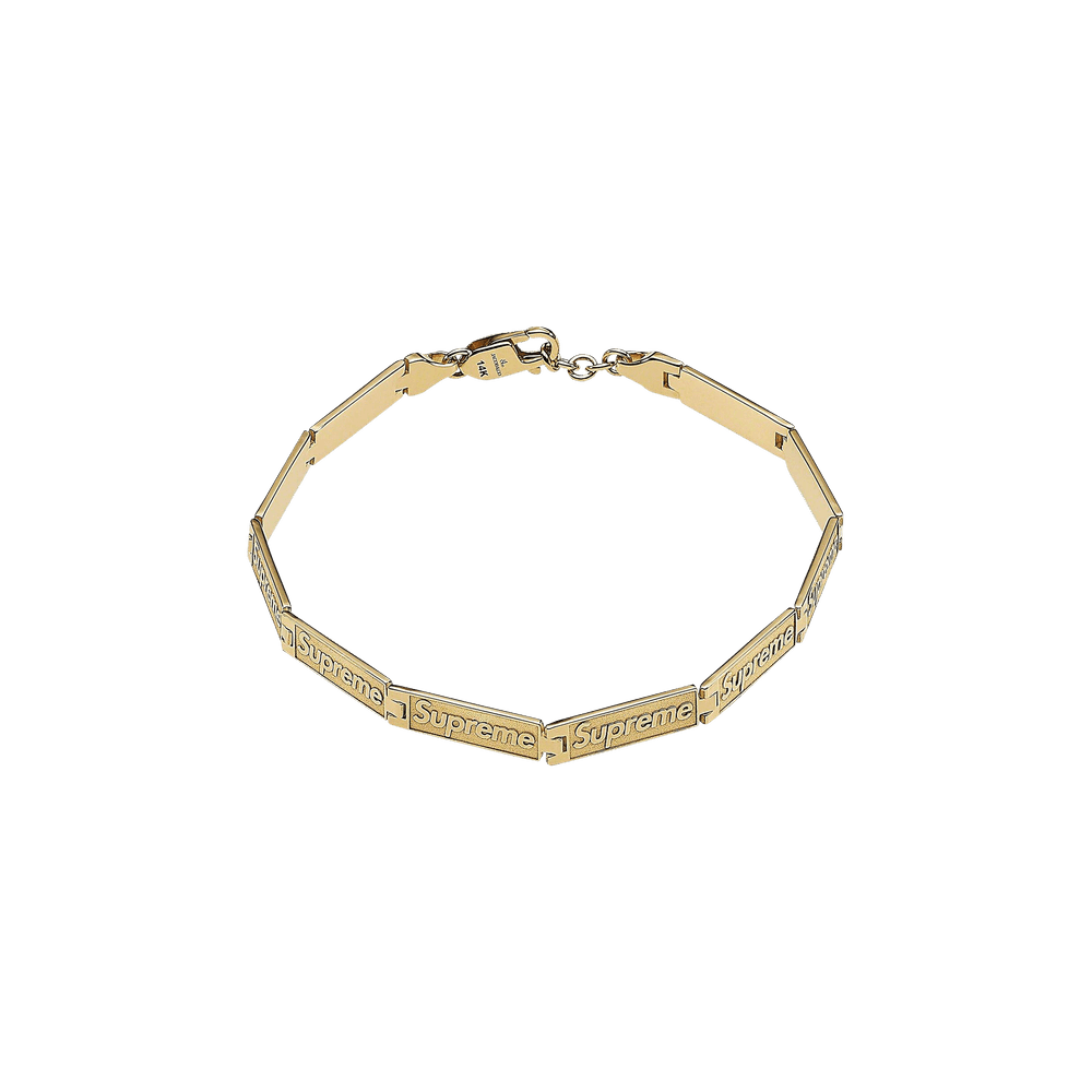 Buy Supreme x Jacob & Co. Logo Link Bracelet '14K Gold' - SS23A38 