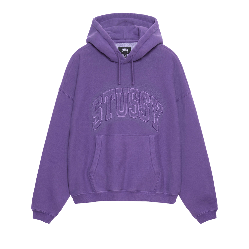 Buy Stussy Embroidered Relaxed Hoodie 'Purple' - 118538 PURP
