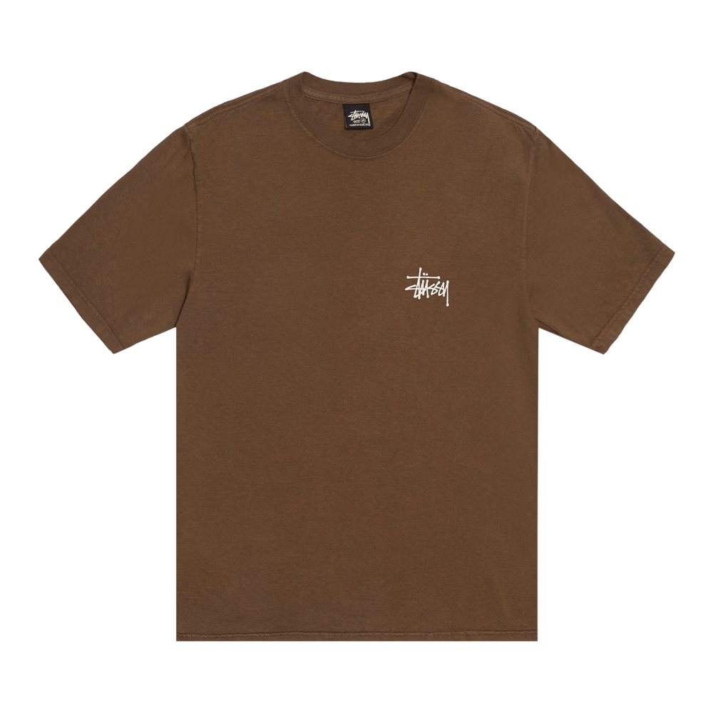 Buy Stussy Basic Pigment Dyed T-Shirt 'Brown' - 1905001 BROW | GOAT