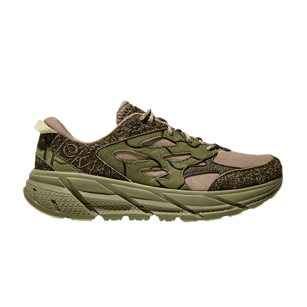 Hoka Clifton L Suede Elite Terrain System - Dune Fennel