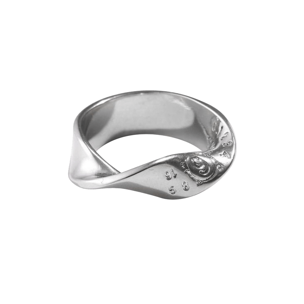 Buy MM6 Maison Margiela Twisted Ring 'Silver' - SM6UQ0061 P6470 952 | GOAT
