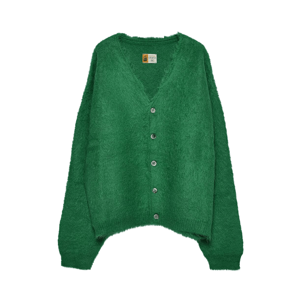 【XL】saint mxxxxxx CARDIGAN MOHAIR GREEN Buy SAINT Mxxxxxx Mohair Cardigan 'Green' - SM A23 0000 045 | GOAT