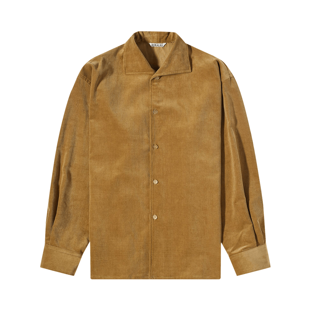 Buy Auralee Finx Corduroy Shirt 'Khaki Beige' - A23SS01FC KHAK 