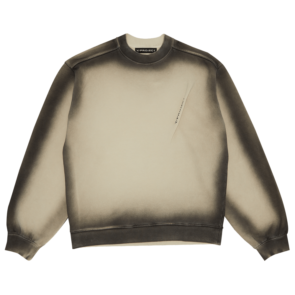 Buy Y/Project Pinched Logo Sweatshirt 'Beige Spray' - 204SH001 A
