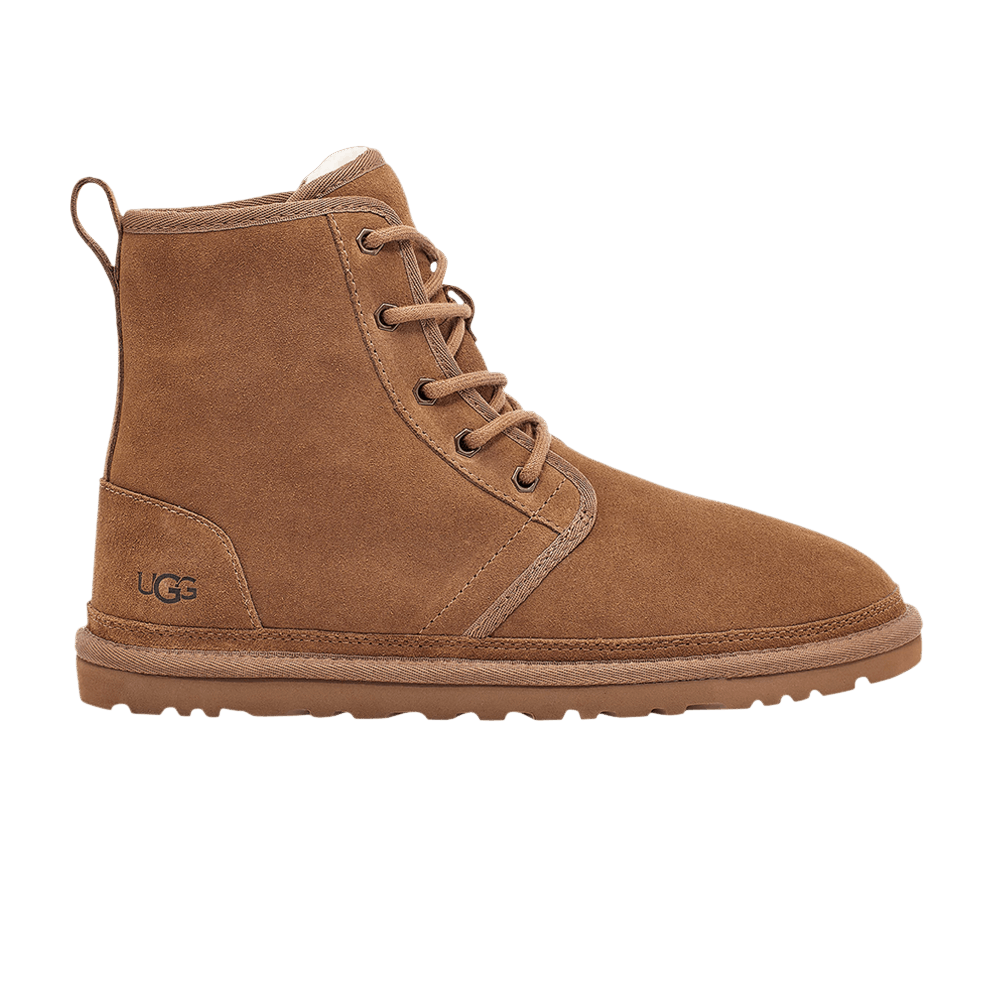 UGG Harkley 1016472 Brown‎ Suede Wool Lined Ankle Comfort Boots Mens Size 9 New Ugg Harkley (1016472) Chestnut Suede Shearling Ankle  main image 2