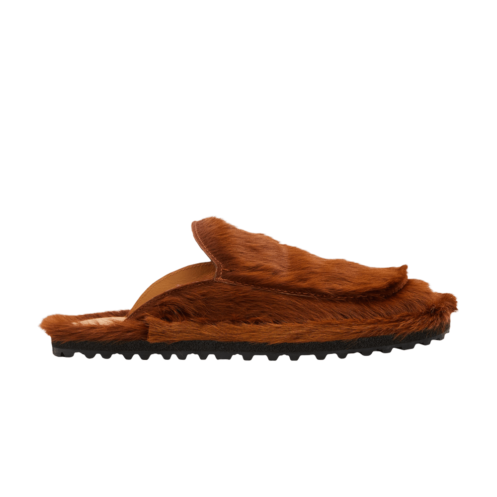 Buy Dries Van Noten Fur Slider 'Rust' - MS232 021727 312 701 | GOAT