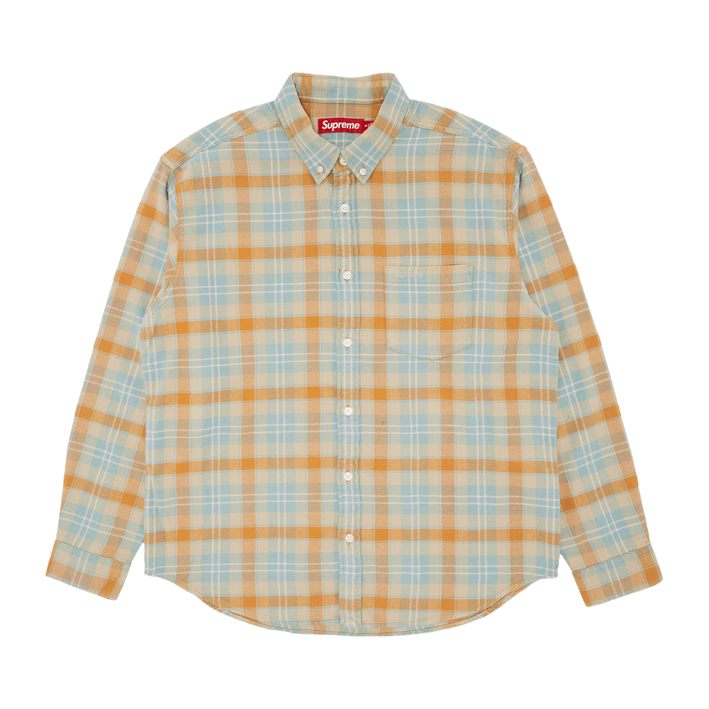 Buy Supreme Plaid Flannel Shirt 'Tan' - SS24S4 TAN | GOAT