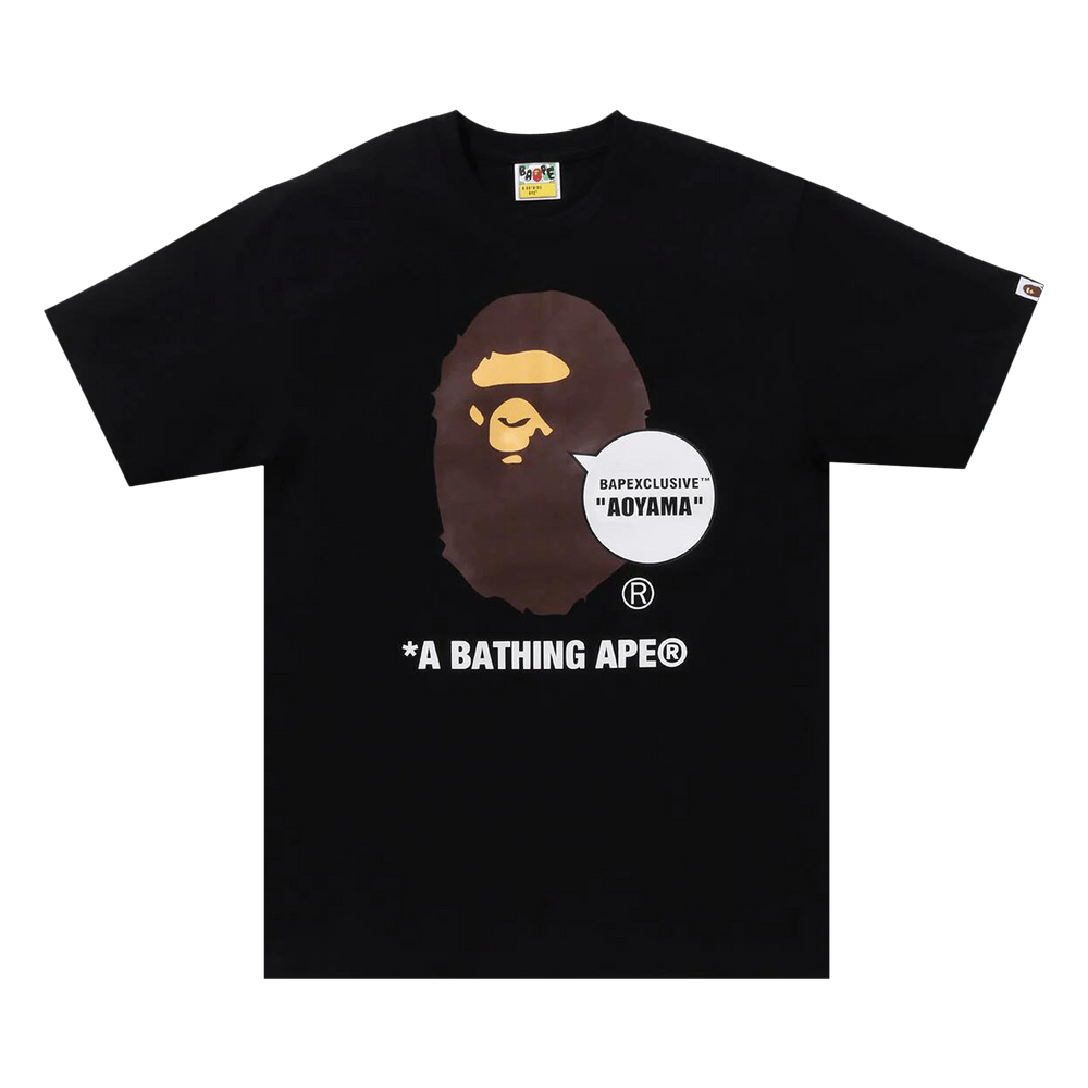 Buy BAPE Bapexclusive Aoyama Ape Head Tee 'Black' - 1J72 110