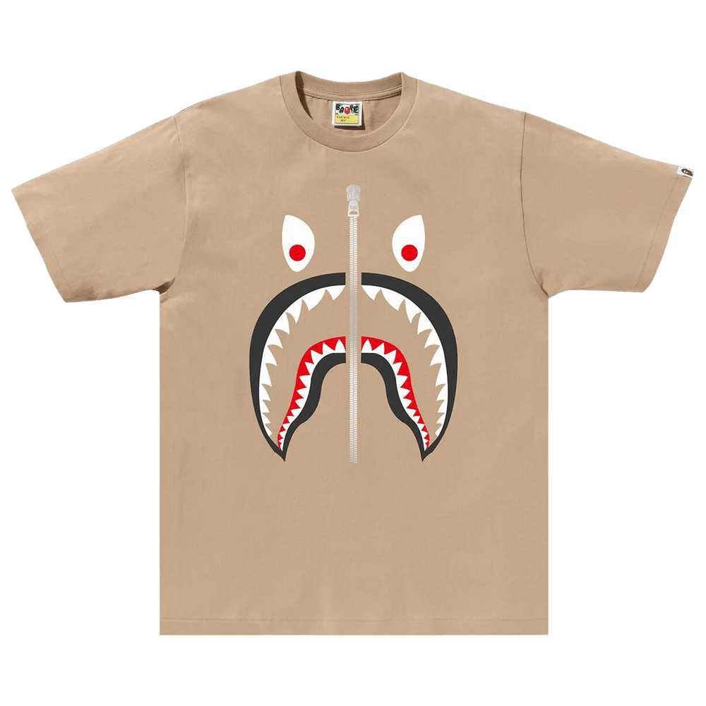Bape shark zip tee best sale
