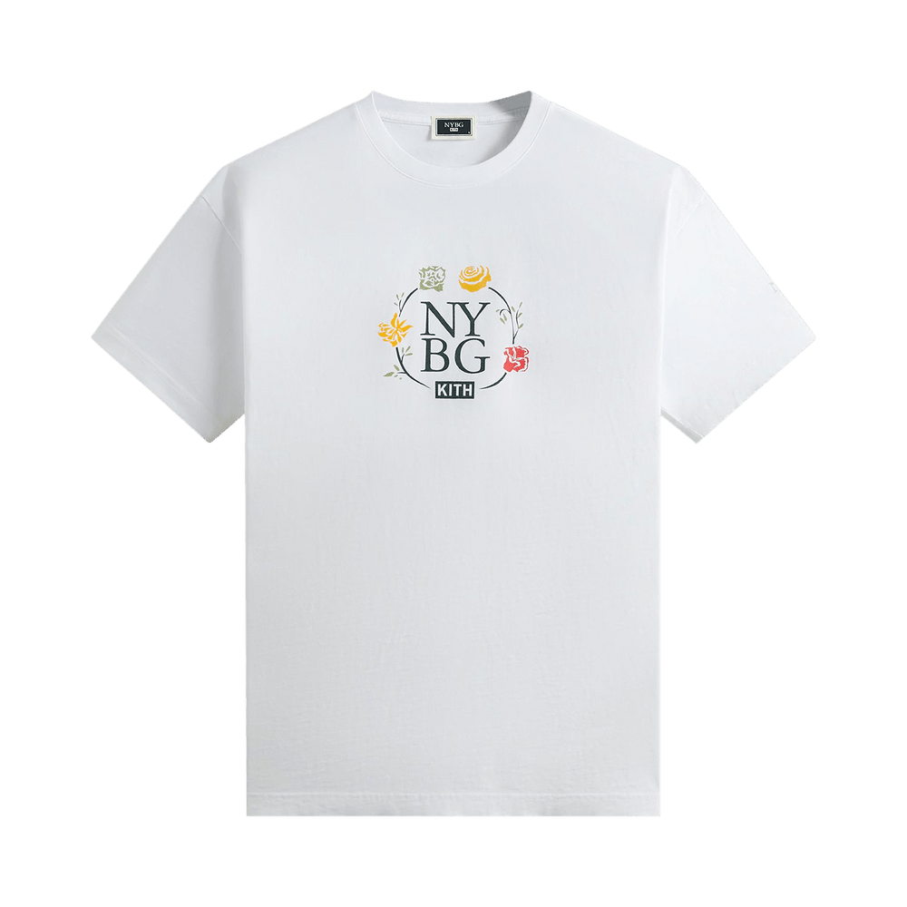 ★24SS★Kith for New York Botanical Garden Logo Vintage Tee Buy Kith x New York Botanical Garden Logo Vintage Tee 'White